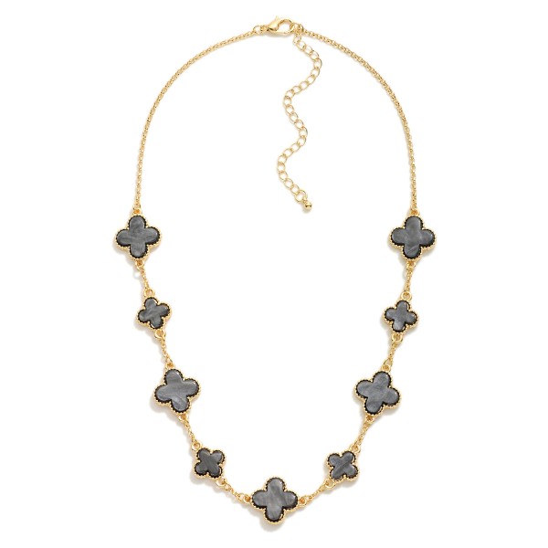 Wholesale chain Link Necklace Acetate Clover Stations L Extender L