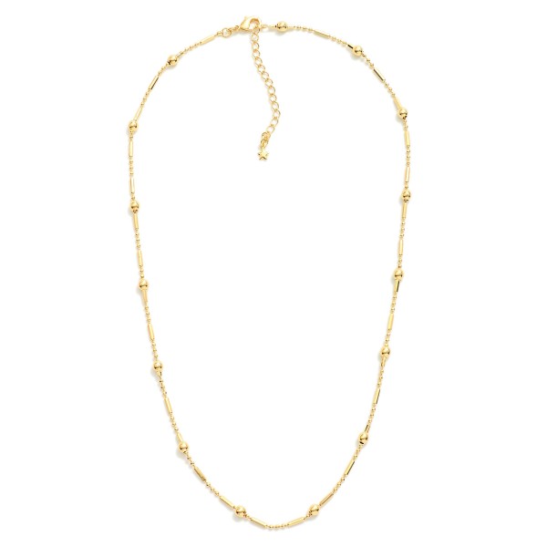 Wholesale ball Chain Necklace Metal Bead Accents L Extender L k Gold Hypoallerge