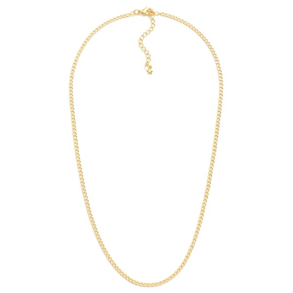 Wholesale flat Chain Link Necklace L Extender L k Gold Hypoallergenic Made Brazi