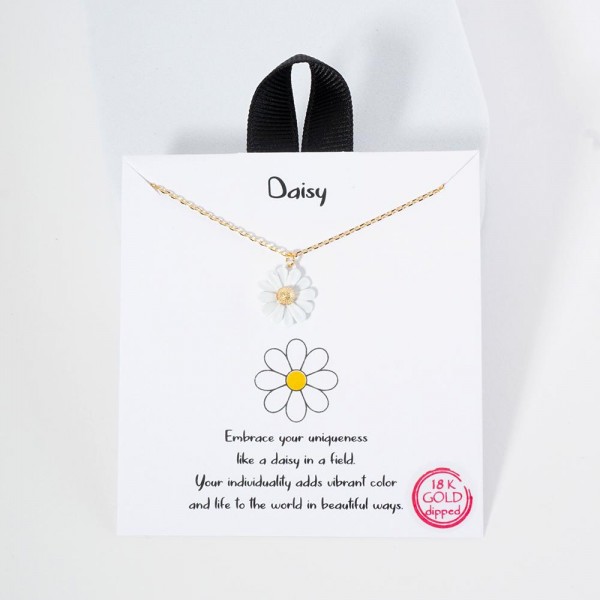 Wholesale dainty Chain Link Necklace Daisy Pendant L Extender L Made Korea Hypo
