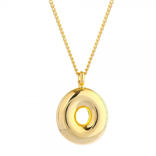 Wholesale do Everything Love Chain Link Necklace Metal Bubble Initial Pendant L