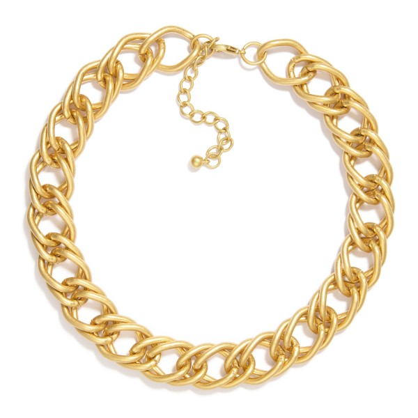 Wholesale chunky Double Cuban Chain Link Necklace L Extender L
