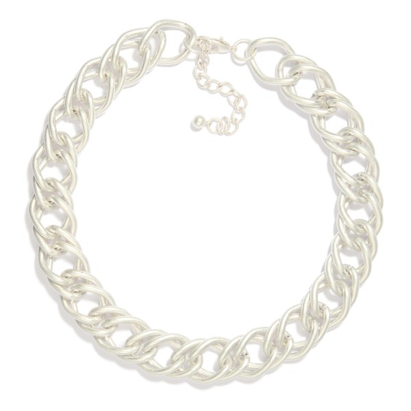 Wholesale chunky Double Cuban Chain Link Necklace L Extender L