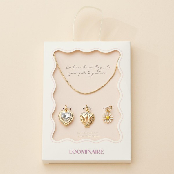 Wholesale snake Chain Link Necklace Rhinestone Heart Angel Wings Flower Charms A
