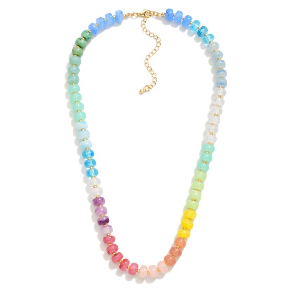 Wholesale candy Bead Beaded Necklace L Extender L