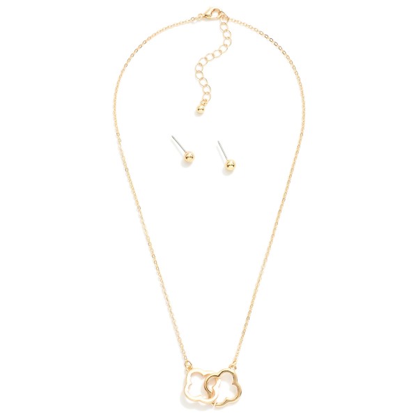 Wholesale simple Interlinked Cover Necklace L Extender L