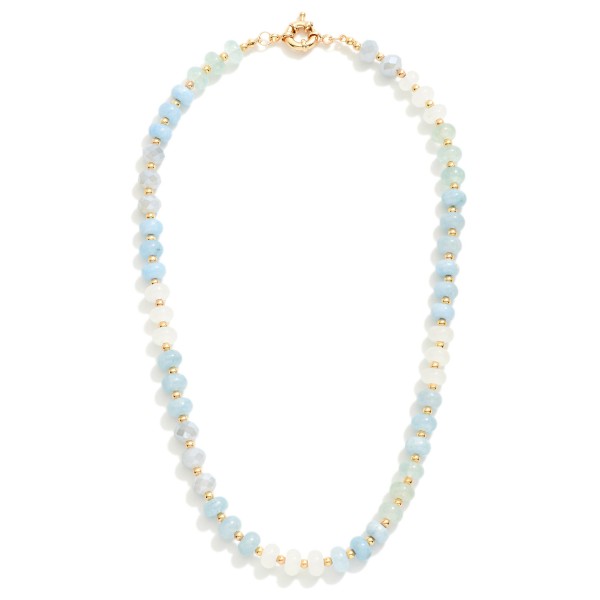 Wholesale candy Bead Beaded Necklace Gold Beads L Extender L