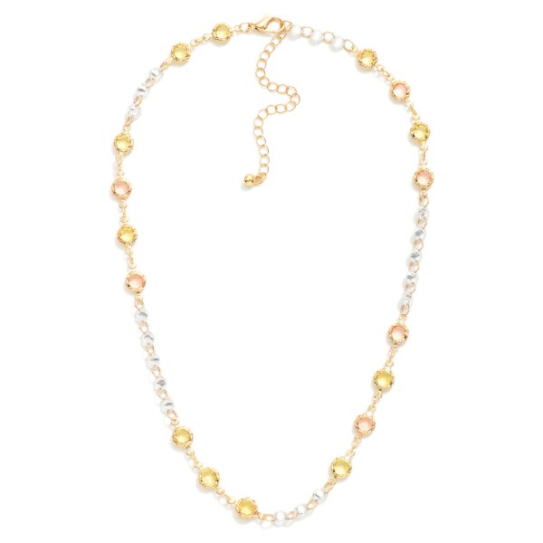 Wholesale chain Link Necklace Cubic Zirconia L Extender L