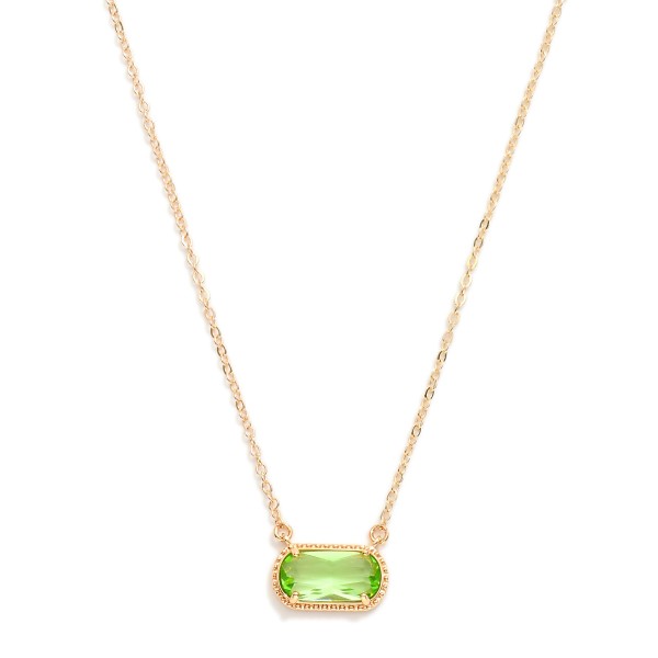 Wholesale chain Link Necklace Glass Crystal Pendant L Extender L