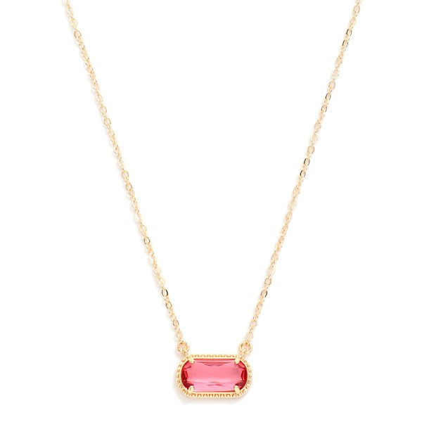 Wholesale chain Link Necklace Glass Crystal Pendant L Extender L