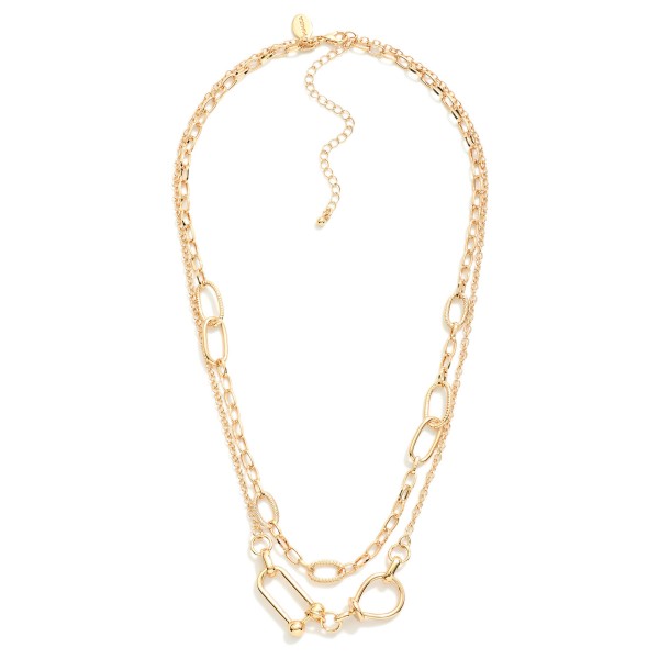 Wholesale metal Multi Link Layered Chain Link Necklace L Extender L