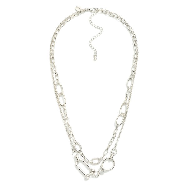 Wholesale metal Multi Link Layered Chain Link Necklace L Extender L