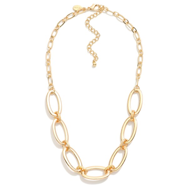 Wholesale oval Link Chain Link Necklace L Extender L