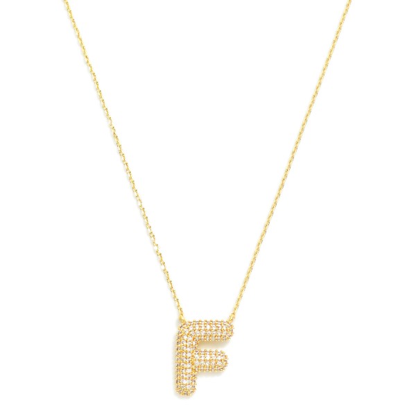 Wholesale do Everything Love Chain Link Necklace Cubic Zirconia Pave Initial Pen