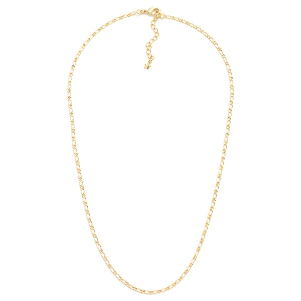 Wholesale flat Chain Link Necklace L Extender L k Gold Hypoallergenic Made Brazi