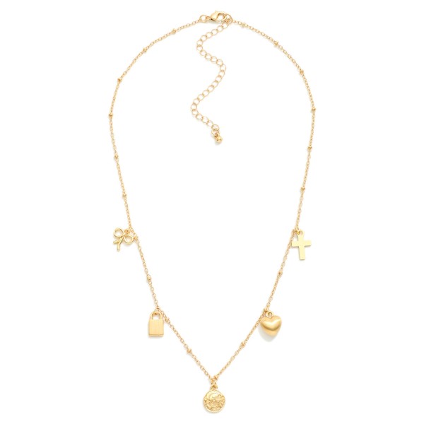 Wholesale chain Link Necklace Metal Charms L Extender L
