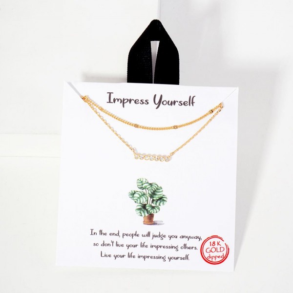 Wholesale layered Dainty Chain Link Necklace Metal Cubic Zirconia Pendant L Exte