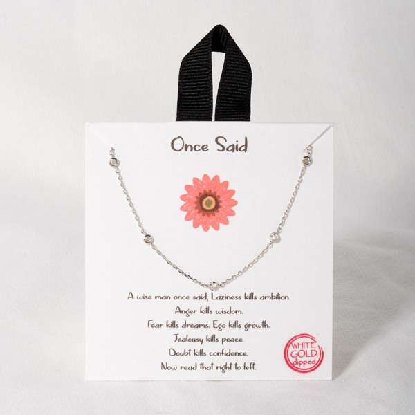 Wholesale dainty Chain Link Necklace Cubic Zirconia Stations L Extender L Made K