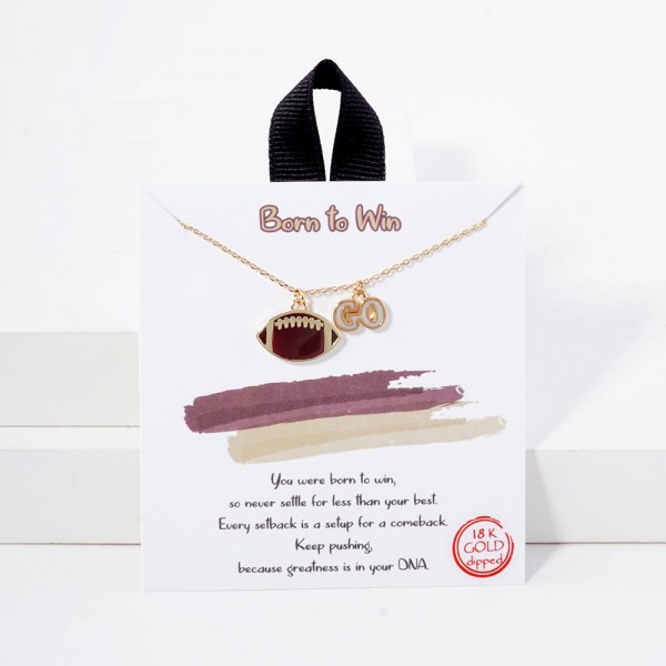 Wholesale dainty Chain Link Necklace Enamel Football GO Pendants L Extender L Ma