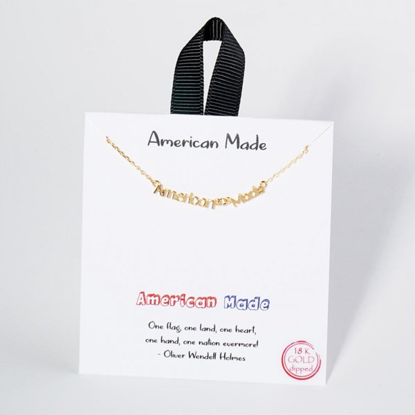 Wholesale dainty Chain Link Necklace Metal American Made Pendant L Extender L Ma