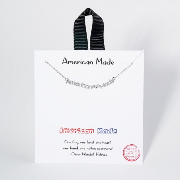 Wholesale dainty Chain Link Necklace Metal American Made Pendant L Extender L Ma