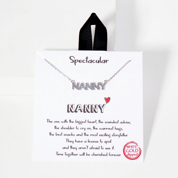Wholesale dainty Chain Link Necklace Metal NANNY Pendant L Extender L Made Korea