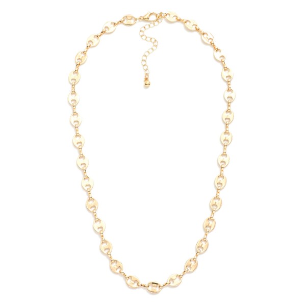 Petite Link Pig Nose Chain Necklace 

- Approximately 16" L
- Extender 3" L