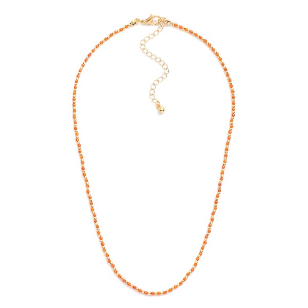 Faceted Bead & Metal Tone Beaded Necklace

- Approximately 19" L
- Extender 3" L

