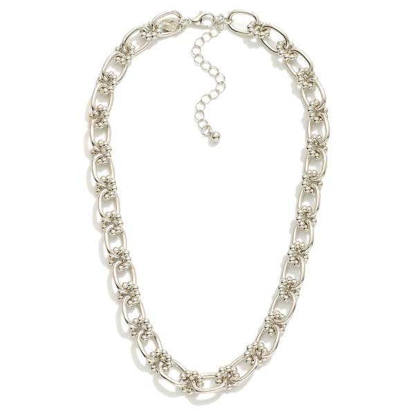 Wholesale chain Link necklace Metal Bubble Links L Extender L
