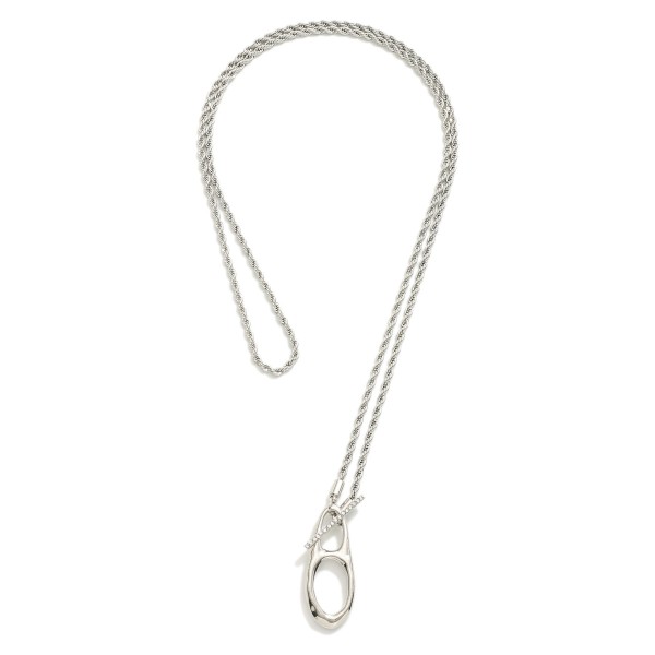 Wholesale long Rope Chain Necklace Can Tab Toggle Clasp Pendant Wrap Layered Nec