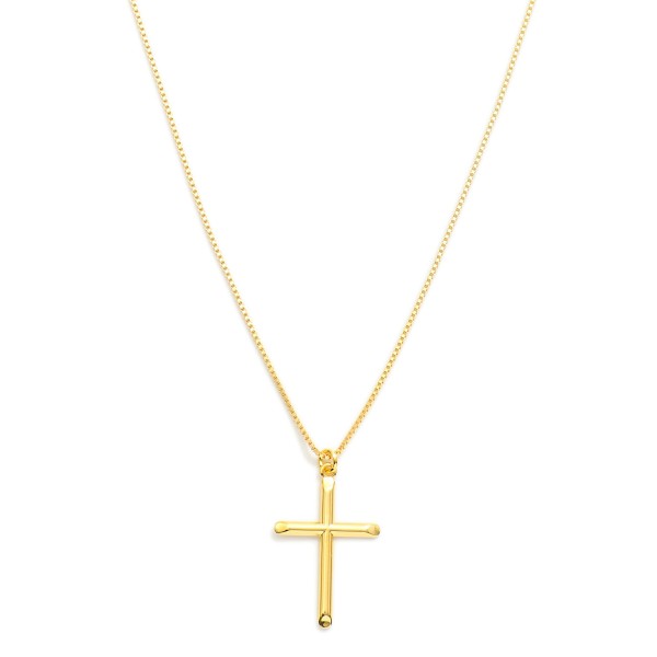Wholesale box Chain Necklace Gold Cross Pendent L Extender L k Gold Hypoallergen