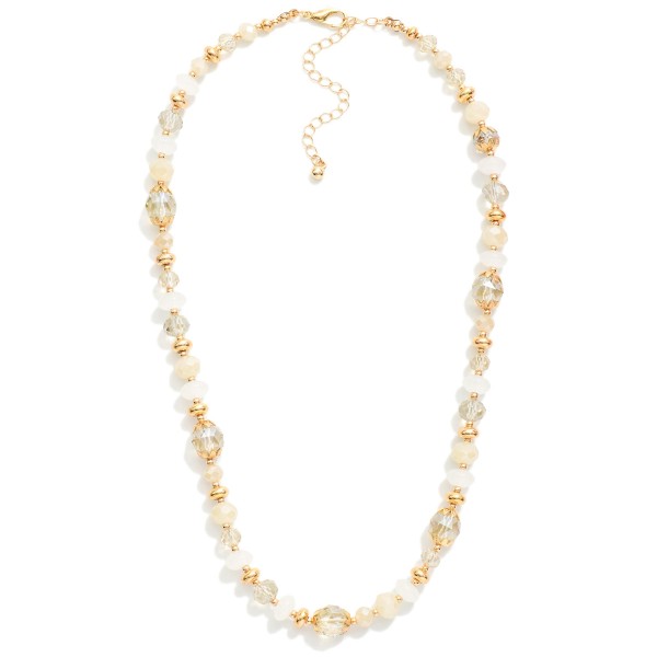 Wholesale faceted Metal Bead Beaded Necklace L Extender L