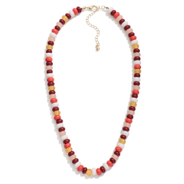 Candy Stone Beaded Necklace 

- Approximately 18" L 
- Extender 2" L 