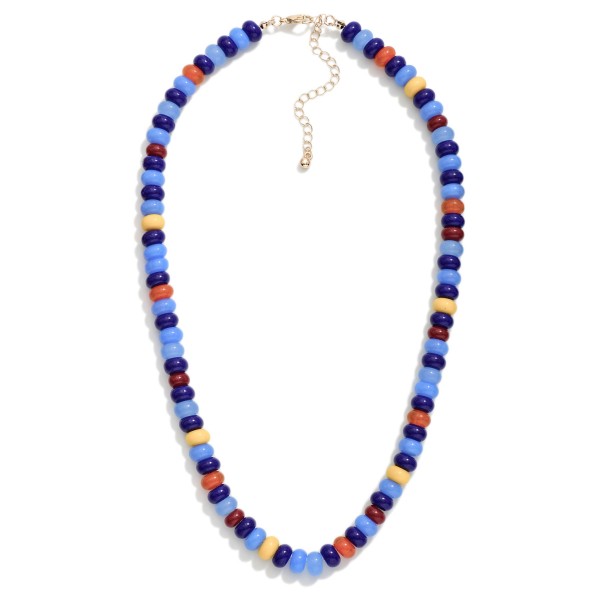 Candy Stone Beaded Necklace 

- Approximately 18" L 
- Extender 2" L 