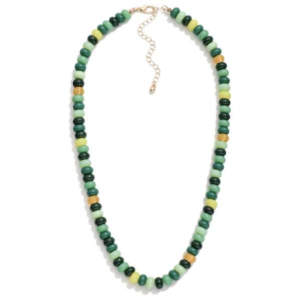 Candy Stone Beaded Necklace 

- Approximately 18" L 
- Extender 2" L 