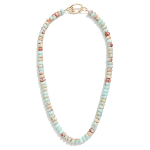 Wholesale candy Stone Beaded Necklace L