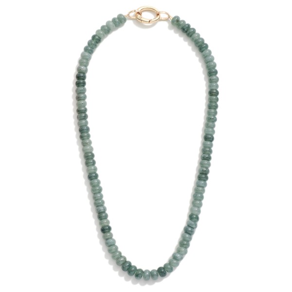 Candy Stone Beaded Necklace 

- Approximately 16" L 
