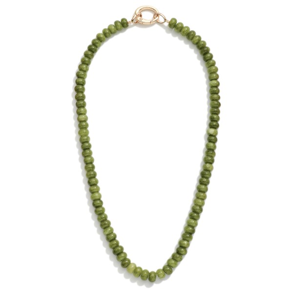 Wholesale candy Stone Beaded Necklace L