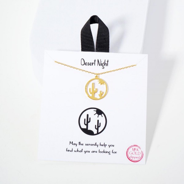 Dainty Chain Link Necklace Featuring Hollow Desert Night Pendant

- Approximately 16" L
- Extender 2" L
- Hypoallergenic Brass Base
- 18K Gold or White Gold Dipped
- Made in Korea
-Card: " May the serenity help you find what you are looking for."