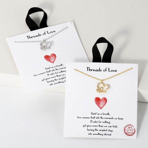 Dainty Chain Link Necklace Featuring Metal Tone Branch Pendant With Pearl & Cubic Zirconia Accents						
						
- Approximately 16" L						
- Extender 2" L						
- Hypoallergenic Brass Base						
- 18K Gold Dipped						
- Card: "Quiet as a breath, love weaves itself into the moments we keep. It asks for nothing, yet gives more than we can hold, turning the simplest days into something eternal."						