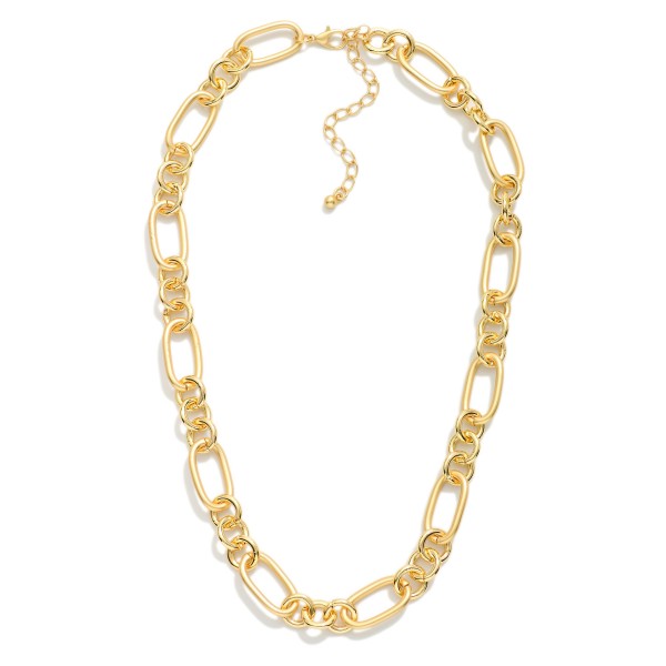 Oval Chain Link Necklace

- Approximately 16" L
- Extender 3" L
