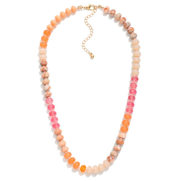 Beaded Necklace Featuring Candy Beads 

- Approximately 16" L 
- Extender 3" L  