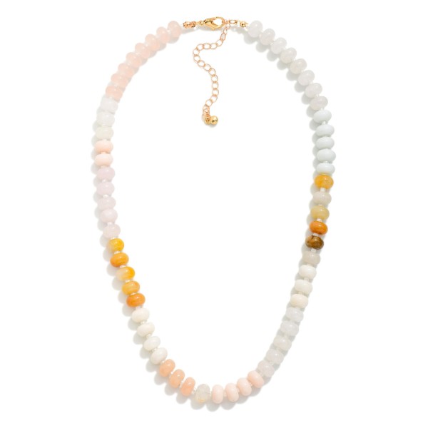 Beaded Necklace Featuring Candy Beads 

- Approximately 16" L 
- Extender 3" L  