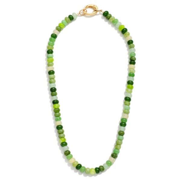 Candy Stone Beaded Necklace 

- Approximately 16" L 
