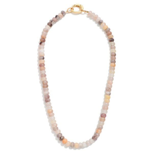 Candy Stone Beaded Necklace 

- Approximately 16" L 
