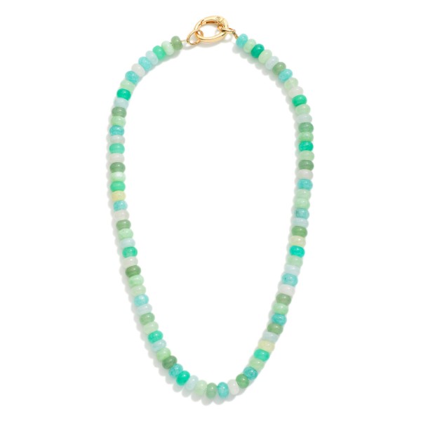 Candy Stone Beaded Necklace 

- Approximately 16" L 
