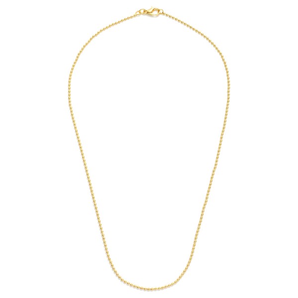Ball & Chain Chain Link Necklace 

- Gold Filled 
- Approximately 16" L