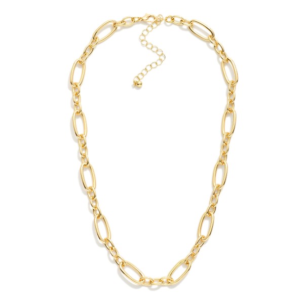 Oval Link Chain Link Necklace 

- Approximately 16" L
- Extender 2" L