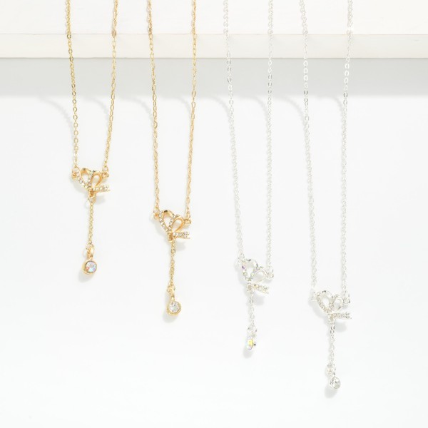 Dainty Chain Link Necklace Featuring Cubic Zirconia & Metal Tone Heart Pendant

- Approximately 15.5" L
- Extender 2" L

