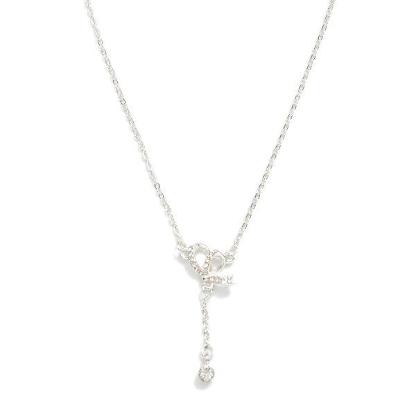 Dainty Chain Link Necklace Featuring Cubic Zirconia & Metal Tone Heart Pendant

- Approximately 15.5" L
- Extender 2" L

